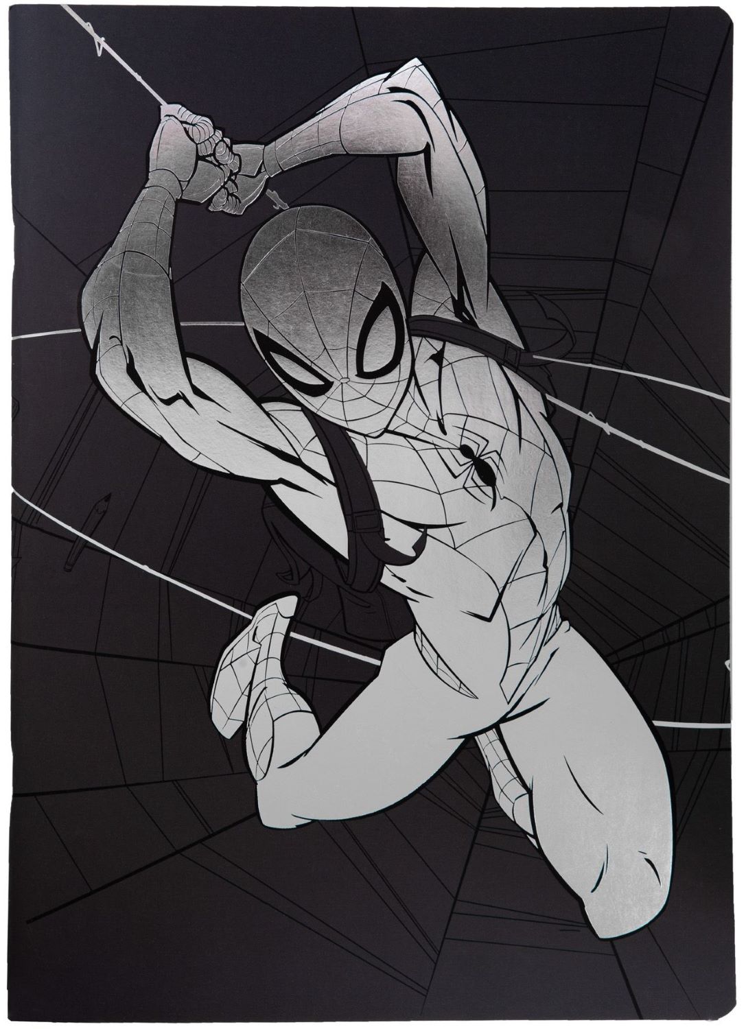 Caiet Cool Pack Black - Disney 100, Spider-Man, A4, rânduri largi, 60 foi