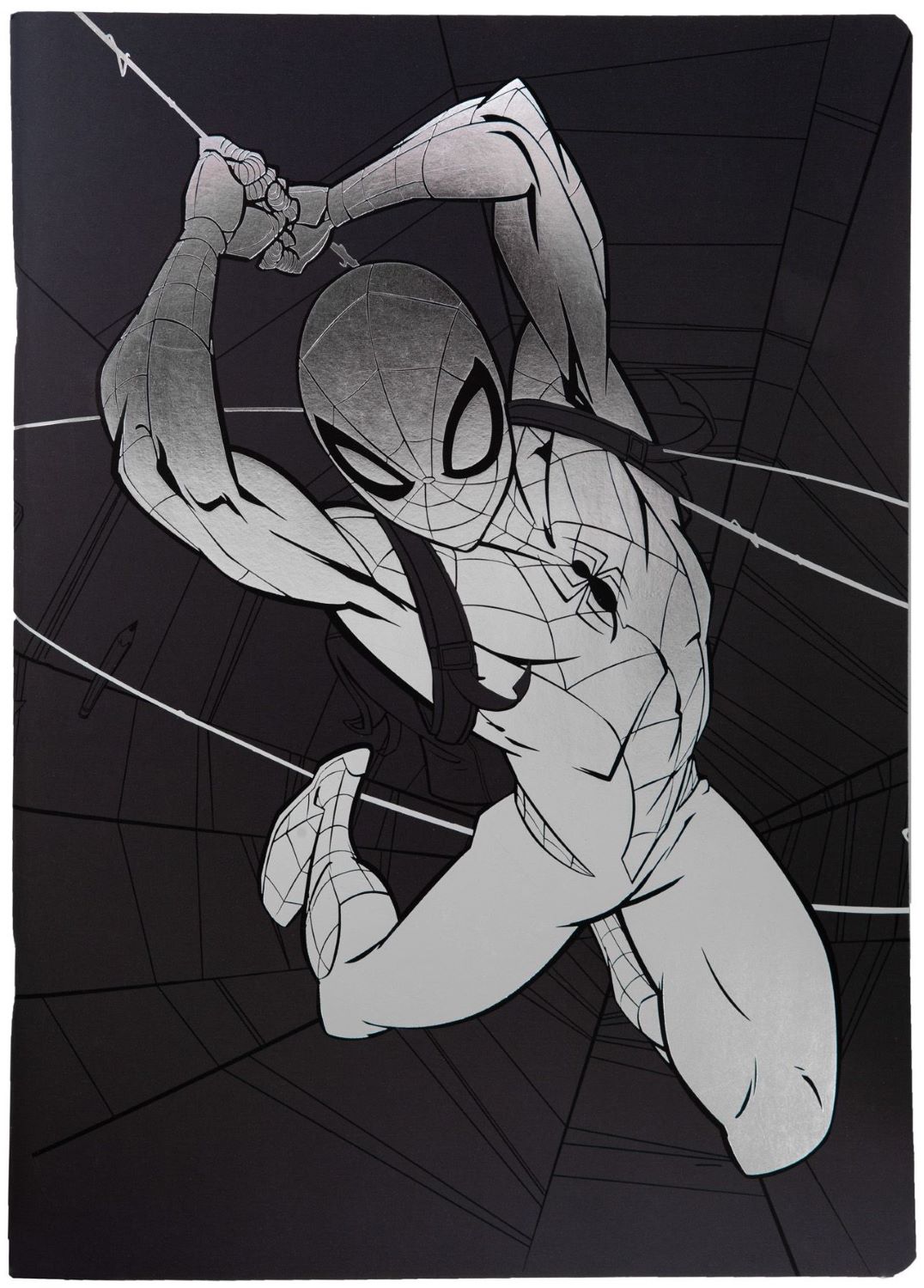 Caiet de notițe Cool Pack Black - Disney 100, Spider-Man, A5, linii largi, 60 de coli