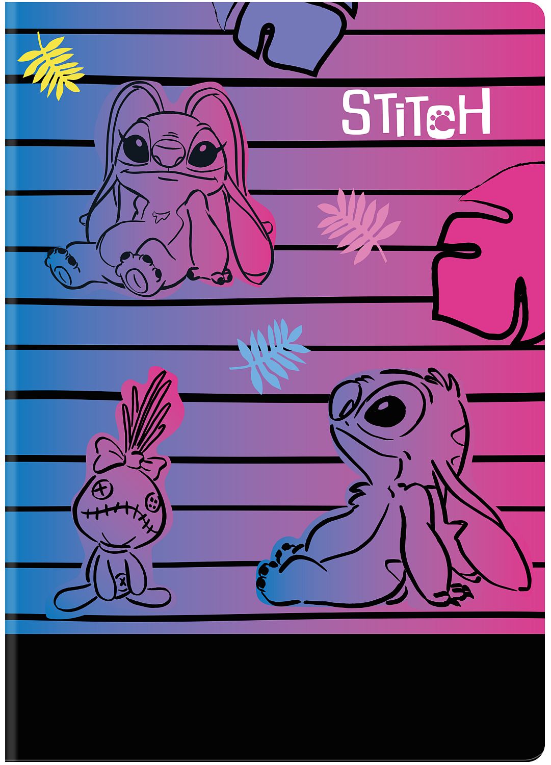 Caiet Cool Pack Disney - Stitch Purple, A4, 60 foi, pătrate mici