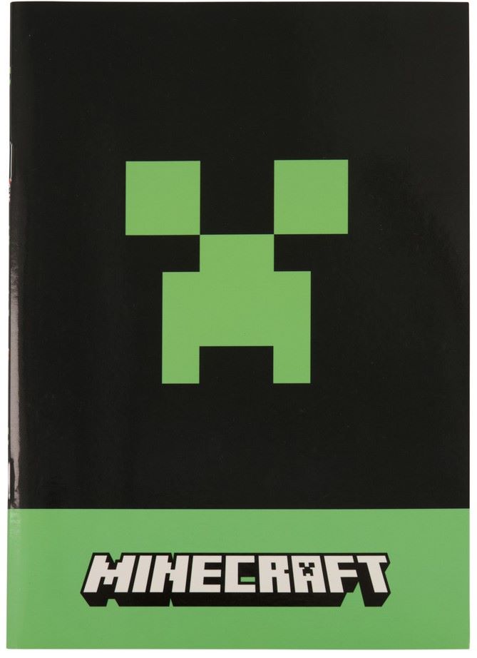 Caiet de notițe Graffiti Minecraft - Greeper, A5, linii largi