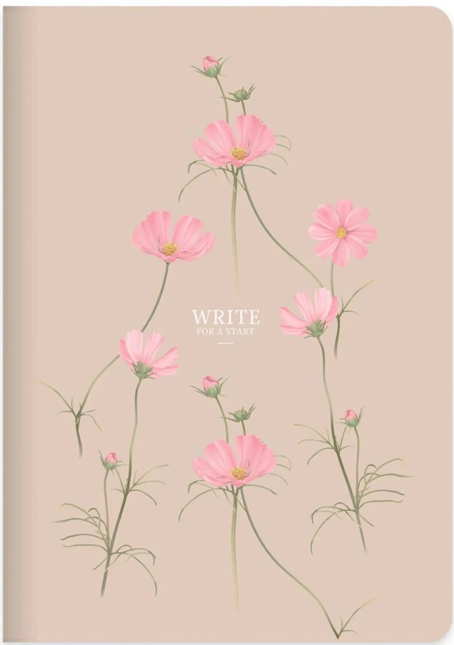 Caiet Keskin Color Bound Start - A5, 96 coli, rânduri largi, bej