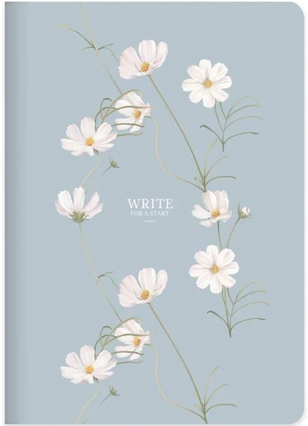 Caiet Keskin Color Bound Start - A5, 96 coli, rânduri largi, albastru
