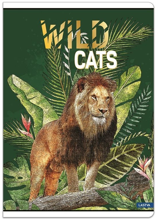 Carnet Lastva Wild Cats - A5, 52 de foi, randuri late, cu 2 campuri, sortiment