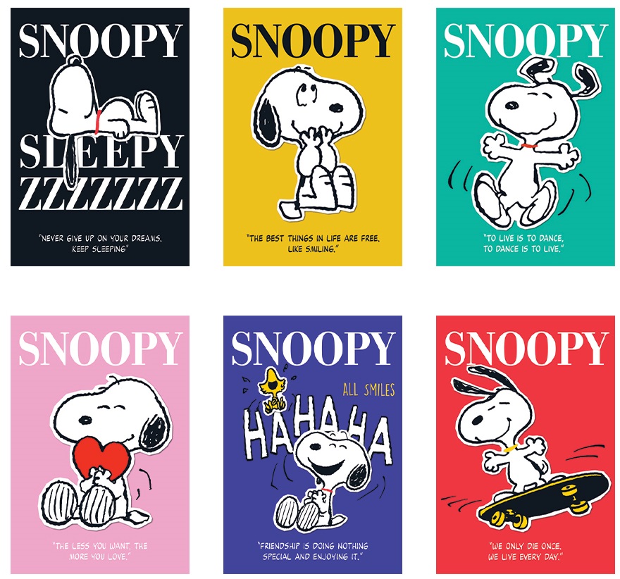 Caiet Mar Mar - Snoopy, A4, 40 de coli, rânduri largi, sortiment