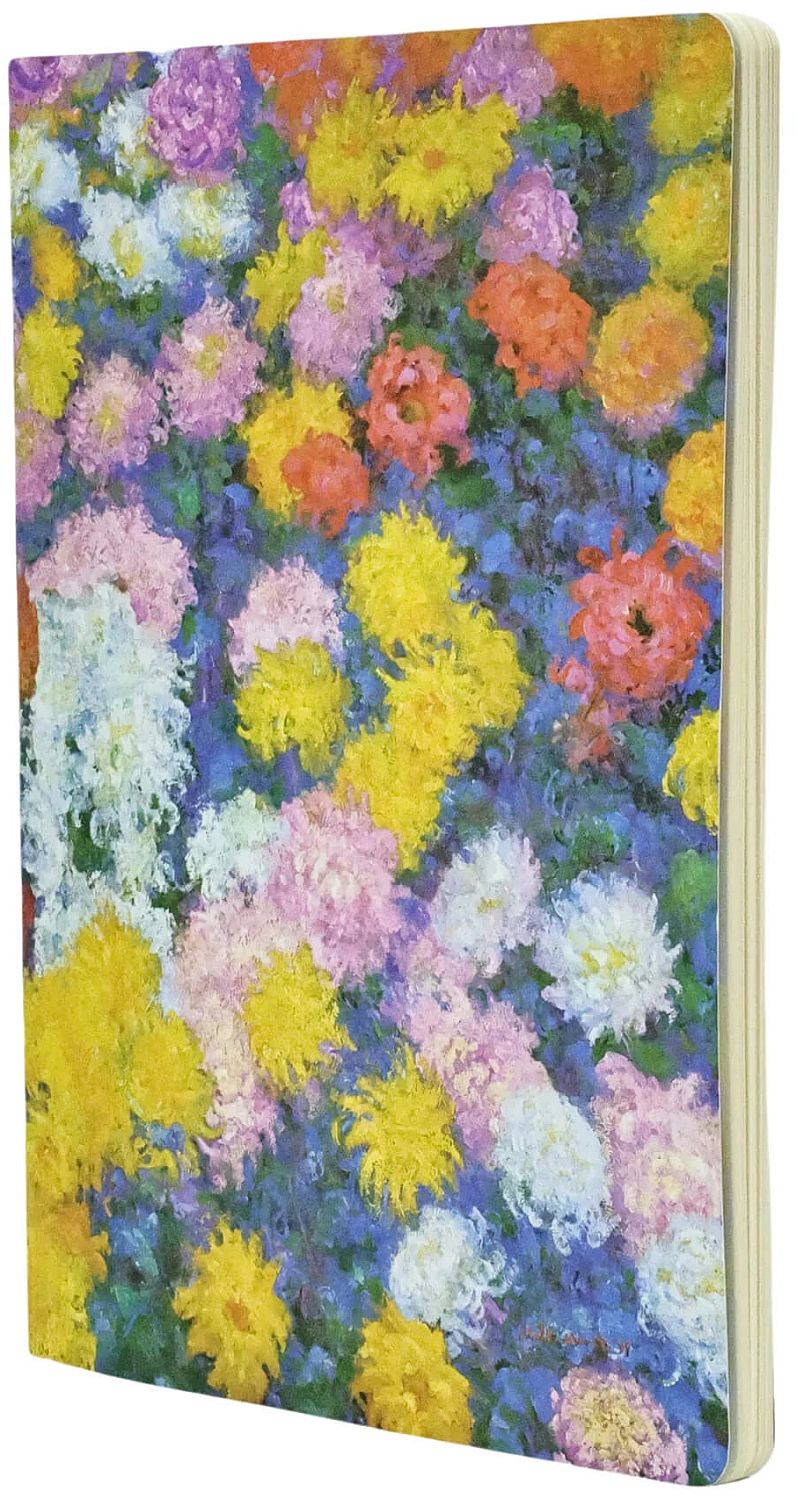 Caiet Paperblanks Monet Chrysanthemums - A5, 40 foi, rânduri largi