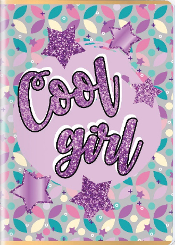 Caiet S. Cool - A5, 52 coli, rânduri late, Girl, sortiment