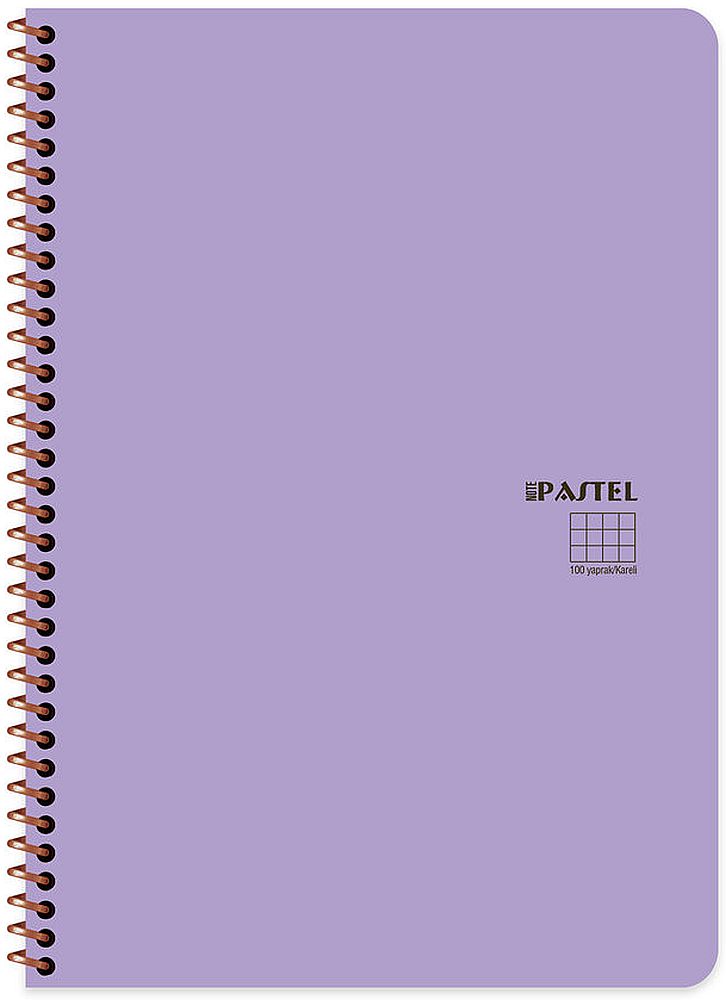 Caiet cu spirală Keskin Color Pastel Note - A4, 200 de coli, rânduri late, sortiment