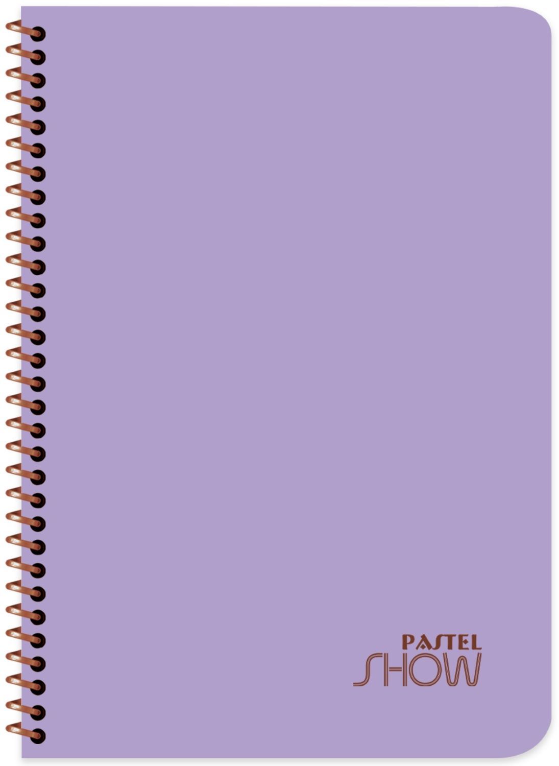 Caiet spiralat Keskin Color Pastel Show - A4, 40 coli, pătrate, sortiment