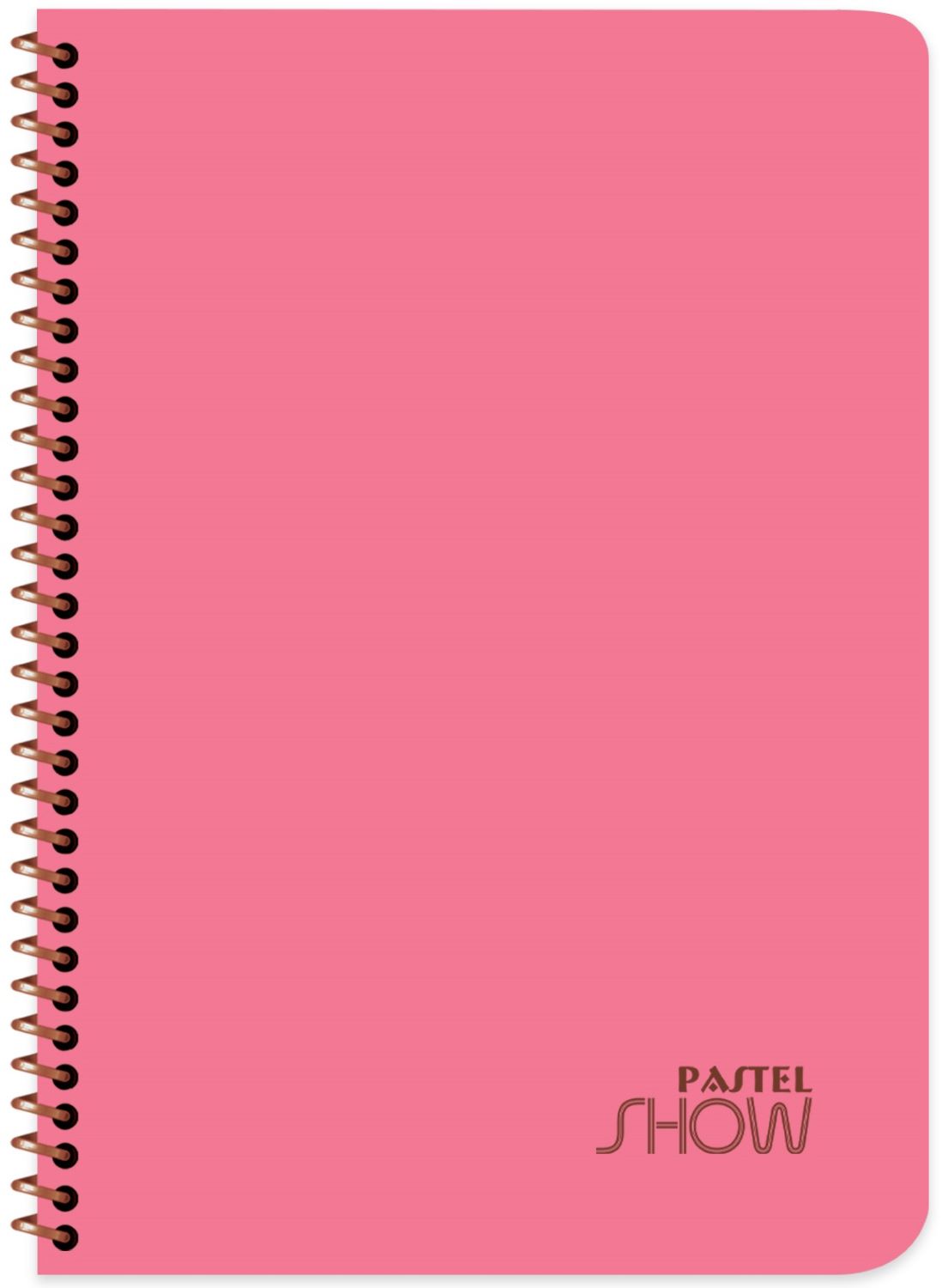 Caiet cu spirală Keskin Color Pastel Show - A4,72file, rânduri late, sortiment