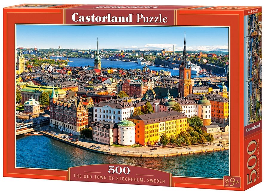 Puzzle Castorland din 500 de piese - Stockholm, vechiul oras