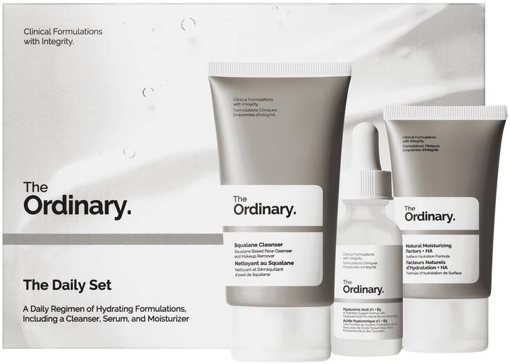 The Ordinary Set - Gel, ser și cremă de curățare, 50 + 2 х 30 ml