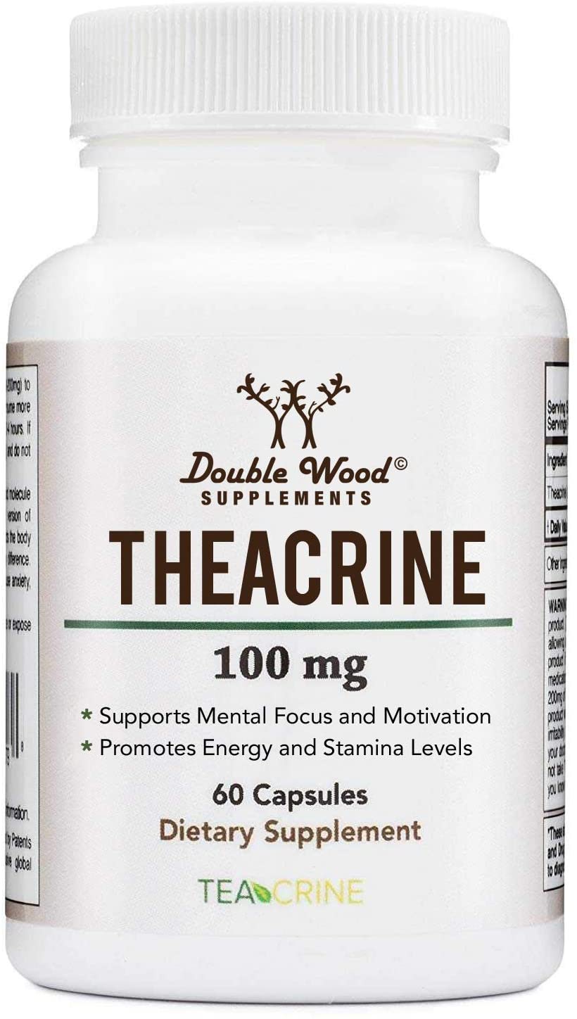 TheaCrine, 100 mg, 60 capsule, Double Wood