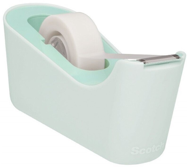 Suport banda adeziva Scotch - C18M Green mint, pentru 19 mm/ 33 m