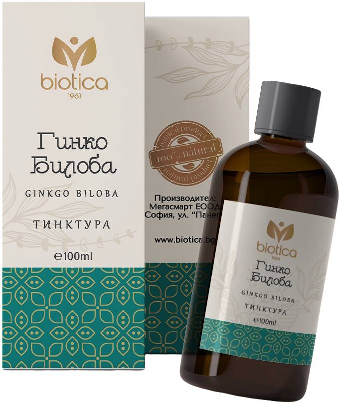 Tinctura de Ginkgo biloba, 100 ml, Biotica 1961