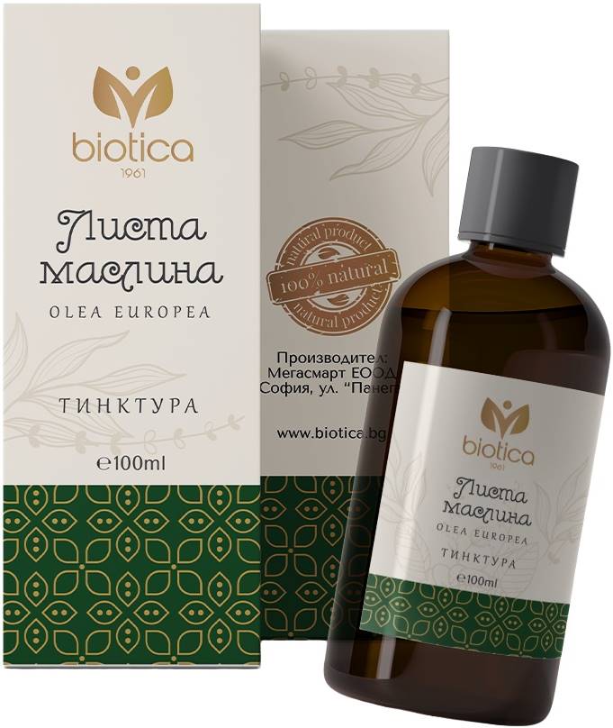 Tinctură de frunze de măslin, 100 ml, Biotica 1961