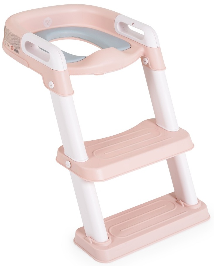 Scaun de toaletă cu scară Moni - Lifty, roz