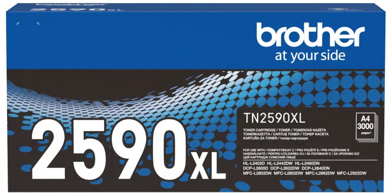 Cartuș toner  Brother - TN-2590XL, negru