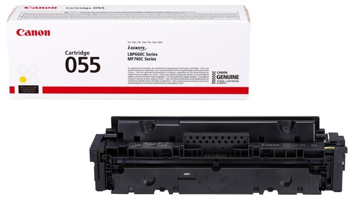 Cartuș toner  Canon - CRG-055, pentru i-SENSYS LBP660C/MF740C, galben