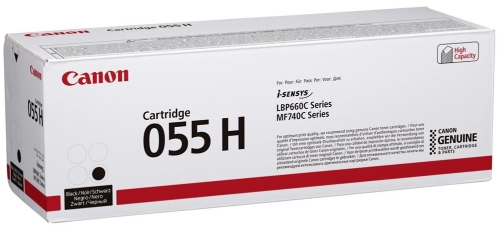 Cartuș toner Canon - CRG-055H BK, pentru LBP66x/MF74x, Black