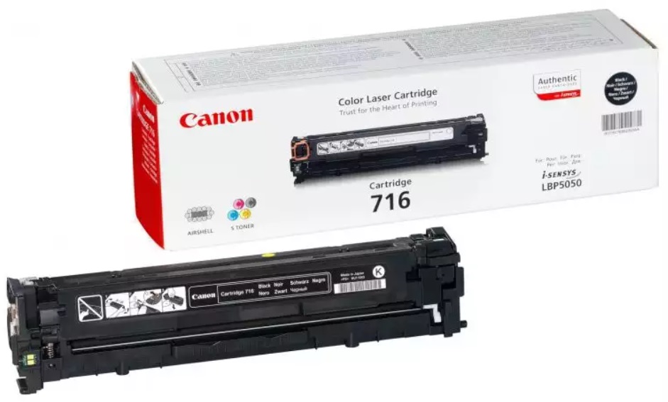 Cartuș toner  Canon - CRG-716, pentru i-SENSYS LBP5050, negru