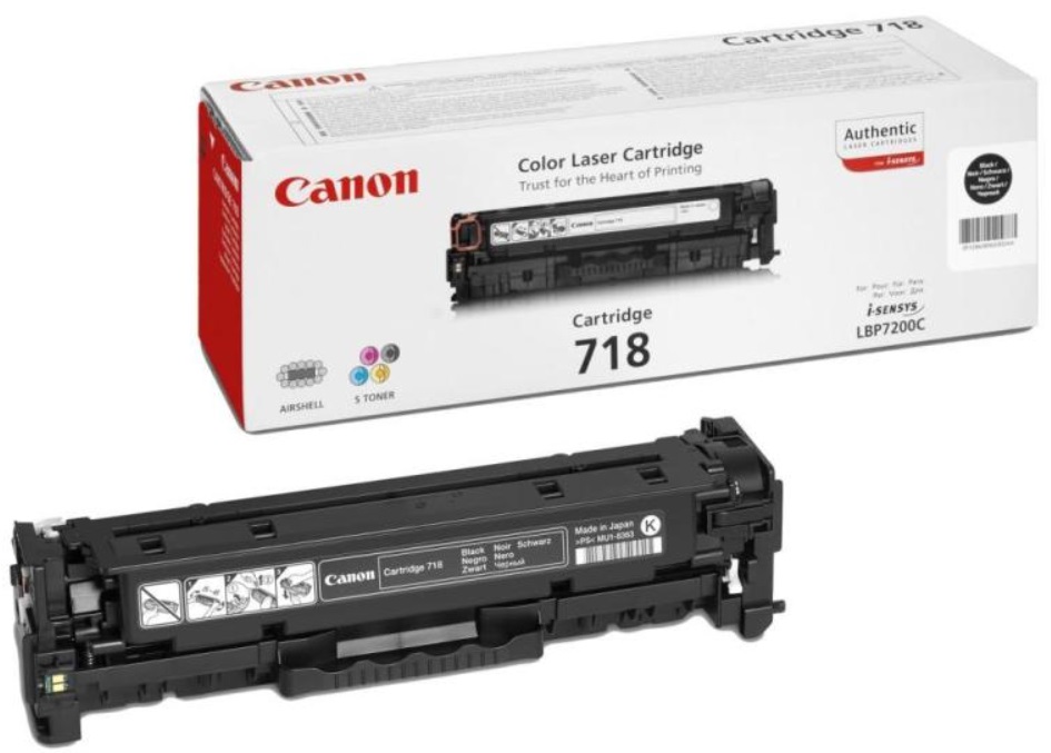 Cartuș toner  Canon - CRG-718, pentru i-SENSYS LBP7200, negru