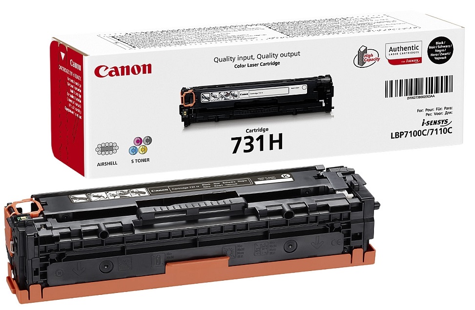 Cartuș toner  Canon - CRG-731H, pentru i-SENSYS LBP7100C/7110C, negru
