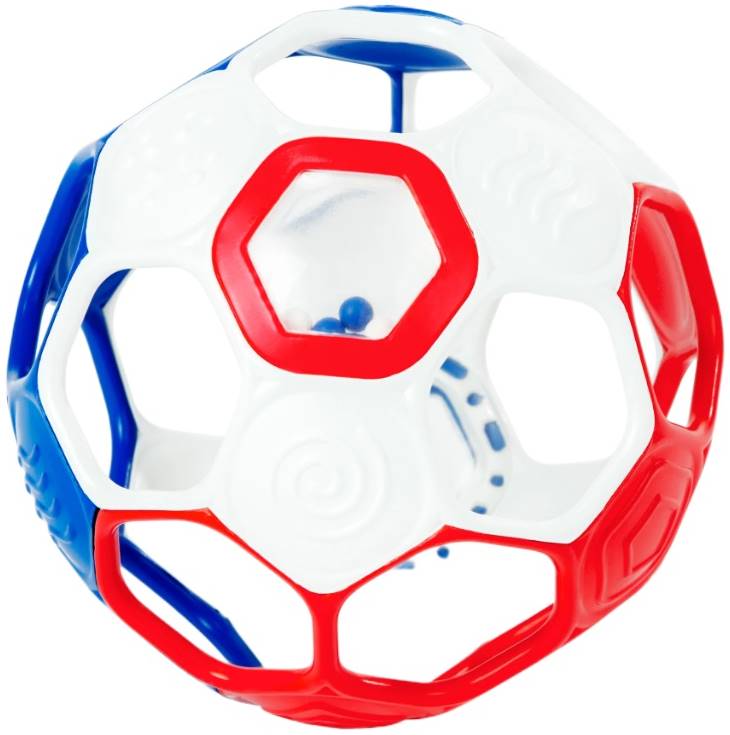 Minge Bright Starts - Grippin' Goals, în roșu, alb și albastru