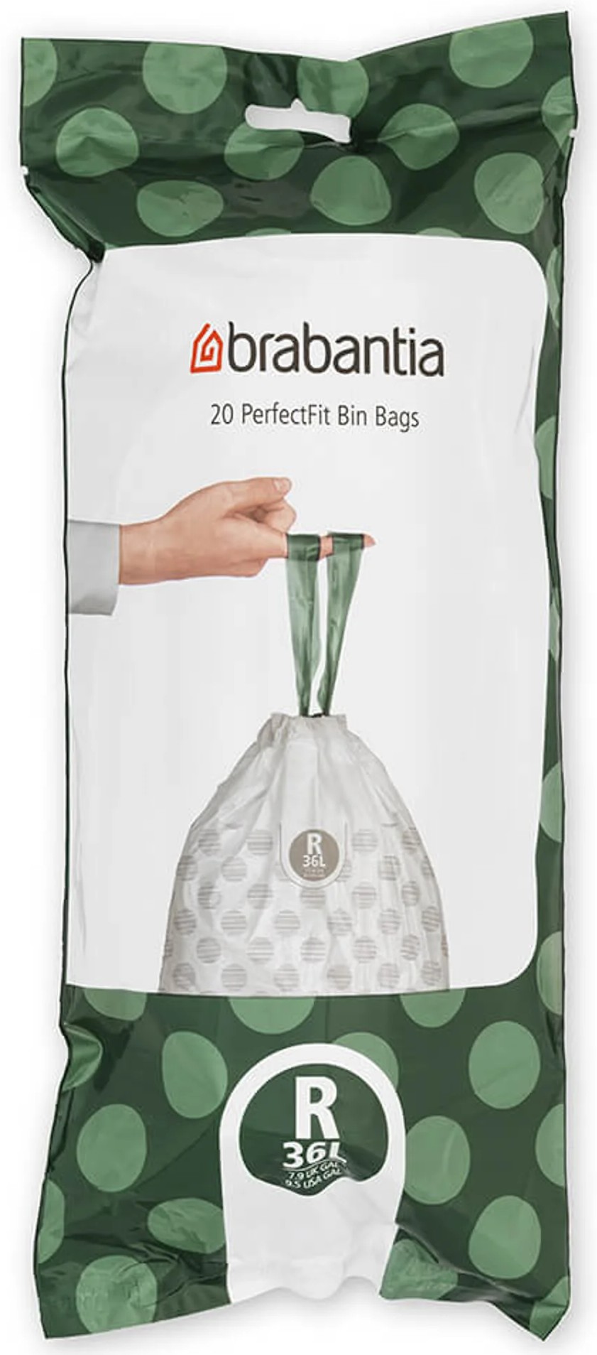 Sac de gunoi Brabantia - PerfectFit Bo, mărimea R, 36 l, 20 buc