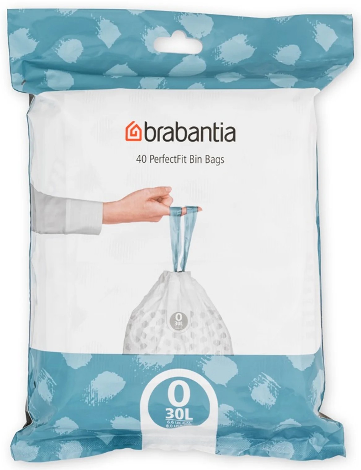 Sac de gunoi Brabantia - PerfectFit FlatBack+/Bo, mărimea O, 30 l, 40 buc