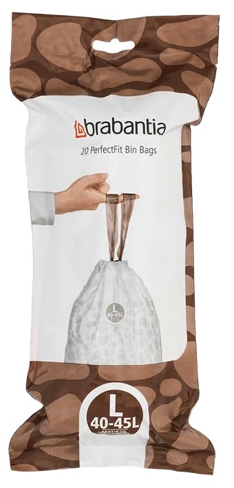 Sac de gunoi Brabantia - PerfectFit FlatBack+/Touch, mărimea L, 40 - 45 l, 20 buc
