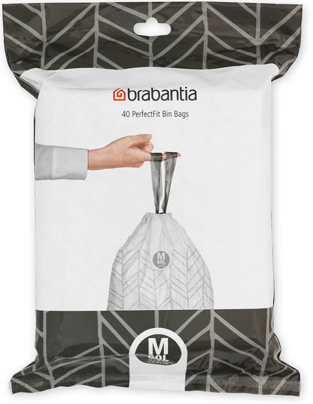 Sac de gunoi Brabantia - PerfectFit, mărimea М, 60 l, 40 buc