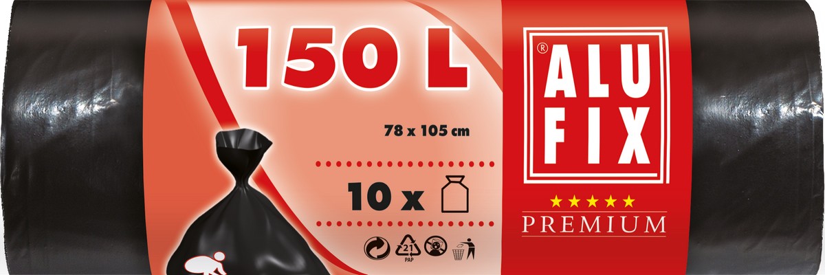 Saci de gunoi ALUFIX - 150 l, 10 buc.