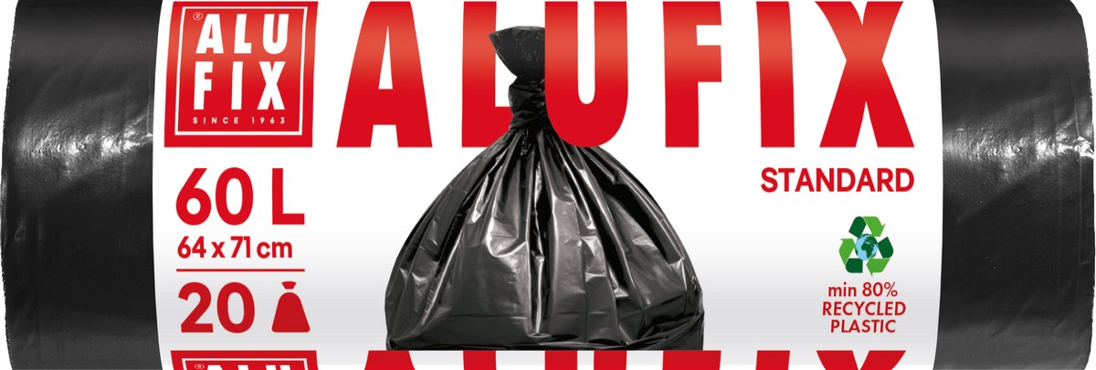 Saci de gunoi ALUFIX - 60 l, 20 buc.