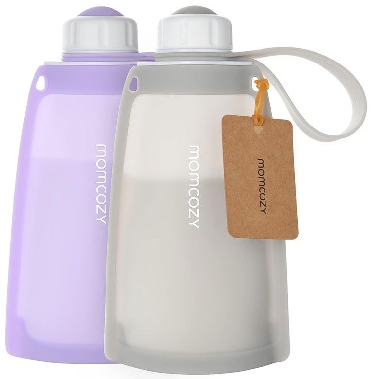 Pungi pentru stocarea laptelui matern Momcozy - MS010, 2 х 250 ml