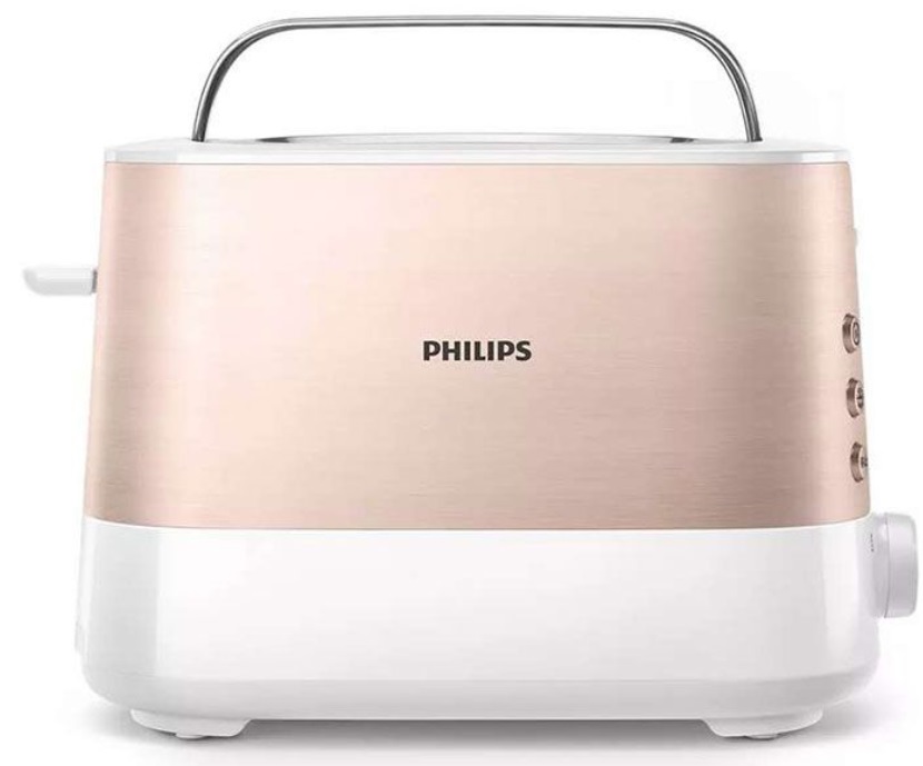 Prăjitor de pâine Philips - HD2638/11, 1050W, 7 viteze, roz