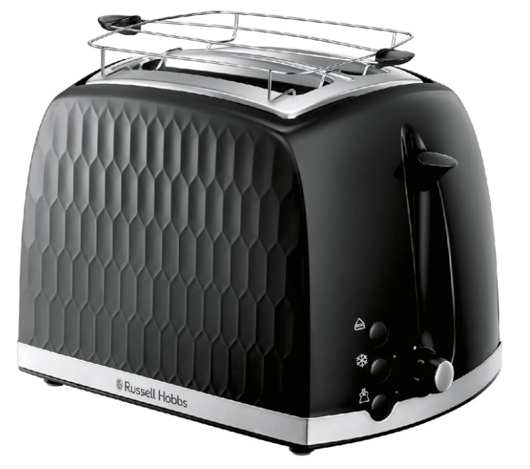 Prajitor de paine Russell Hobbs - Honeycomb 2S, 850W, 4 viteze, negru