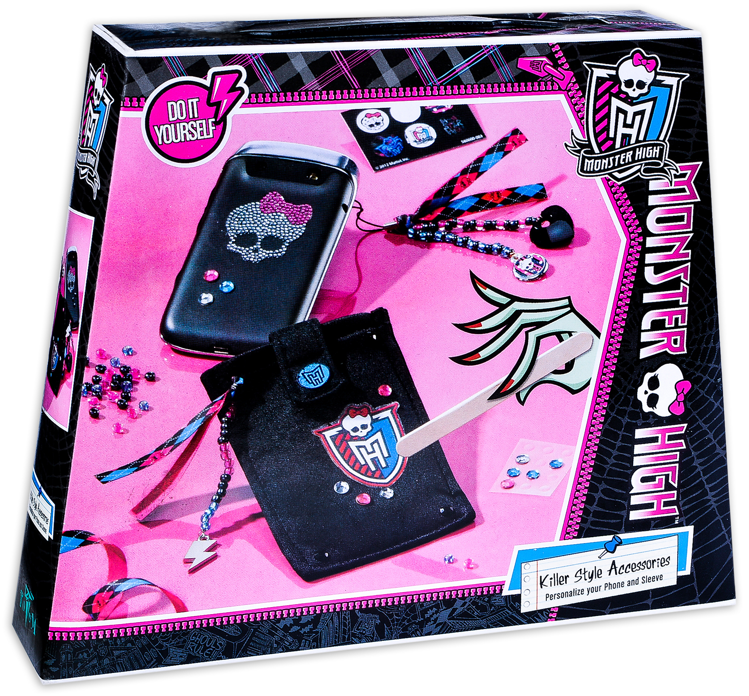 Set creativ Totum Monster High - Decoreaza singur, accesorii pentru telefon