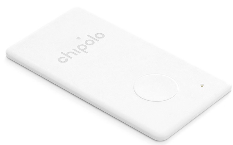Tracker pentru portofel Chipolo - Card, iPhone/Android, alb