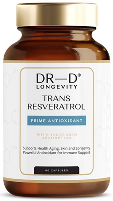 Trans-Resveratrol, 60 capsule, DR-D Longevity