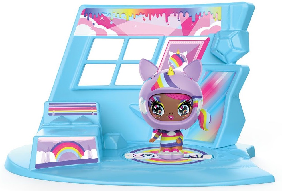Bila transformatoare Spin Master Zoobles - Z-Girlz cu casa, sortiment
