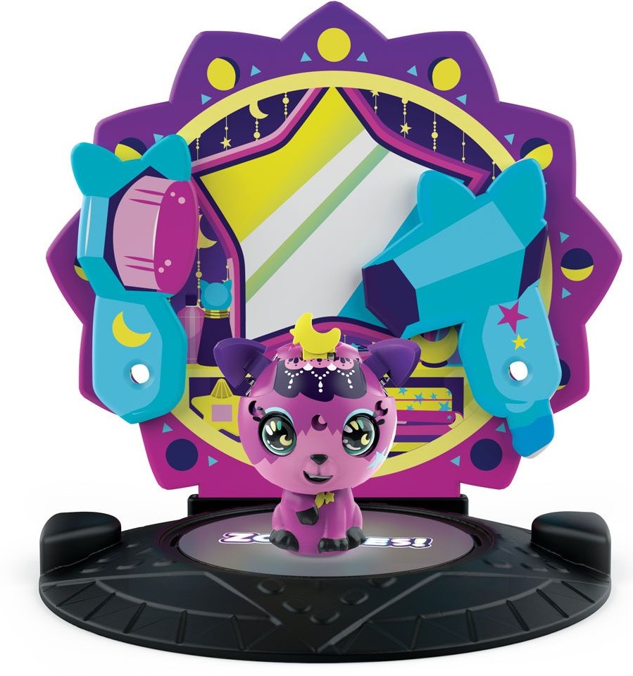 Bila transformatoare Spin Master Zoobles - Animal, cu o scena, sortiment