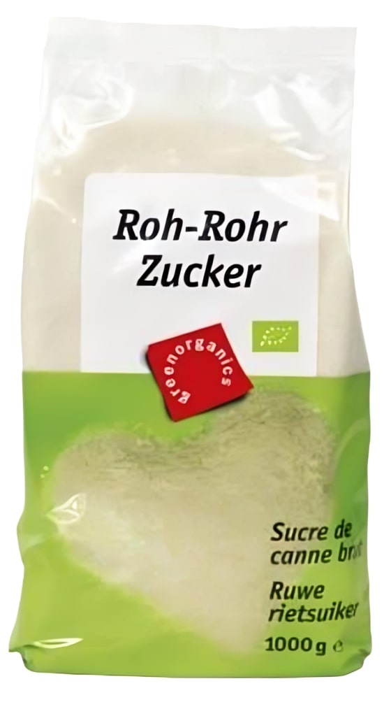 Zahăr din trestie, nerafinat, 1 kg, verde