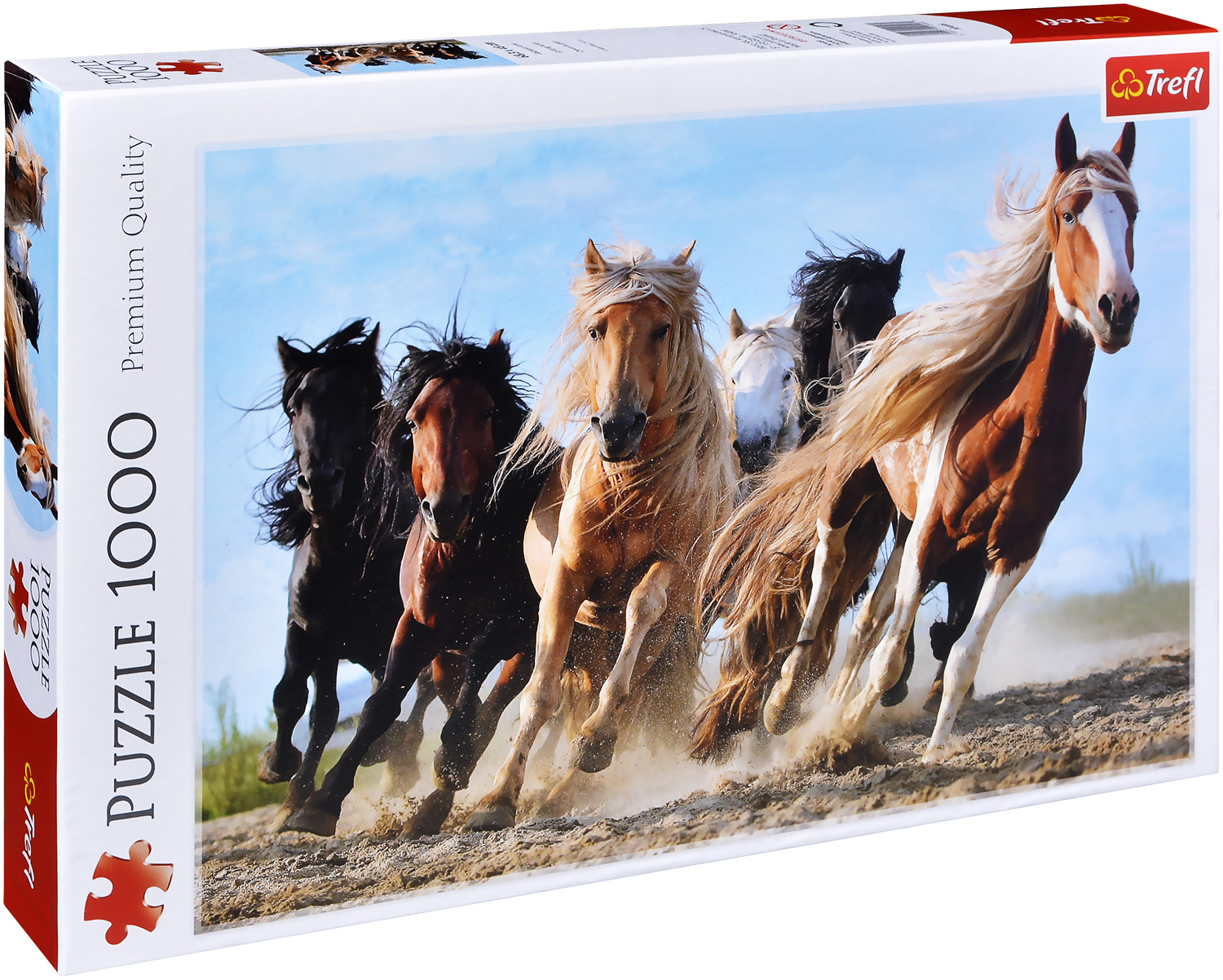 Puzzle Trefl din 1000 de piese - Cai in galop