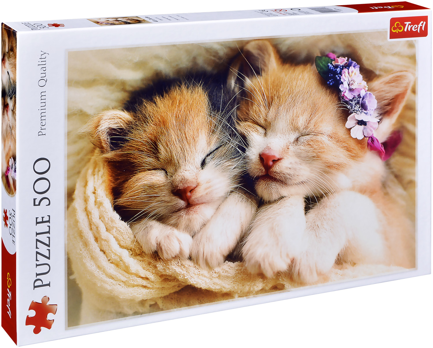 Puzzle Trefl din 500 de piese -  Pisicuti adormiti