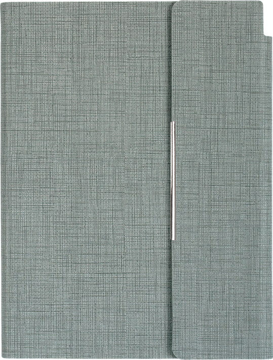 Agenda din piele cu capac magnetic Trend A5 - Gri