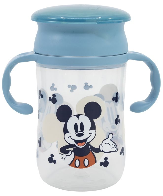 Cupă de antrenament Stor - 360°, Mickey Mouse Full Of Smiles, 395 ml
