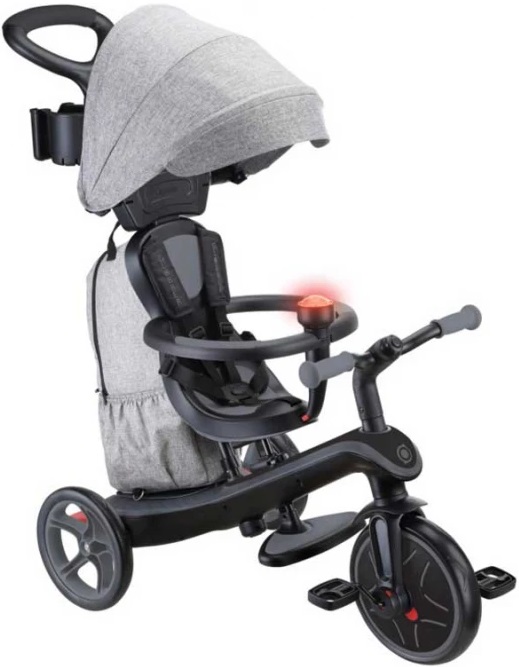 Tricicletă 4 în 1 Globber - Explorer Trike Deluxe Play, gri