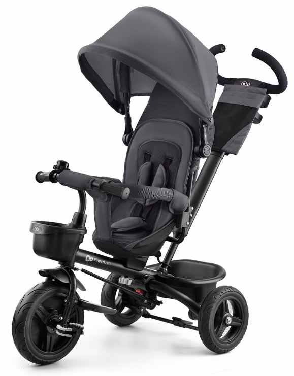 Tricicleta KinderKraft - Aveo, gri închis