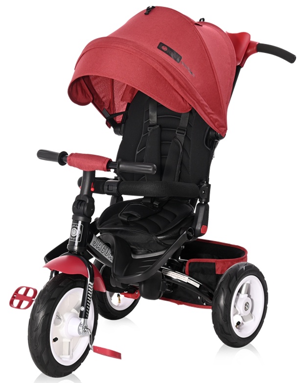 Tricicleta cu roti gonflabile Lorelli - Jaguar, Red & Black Luxe