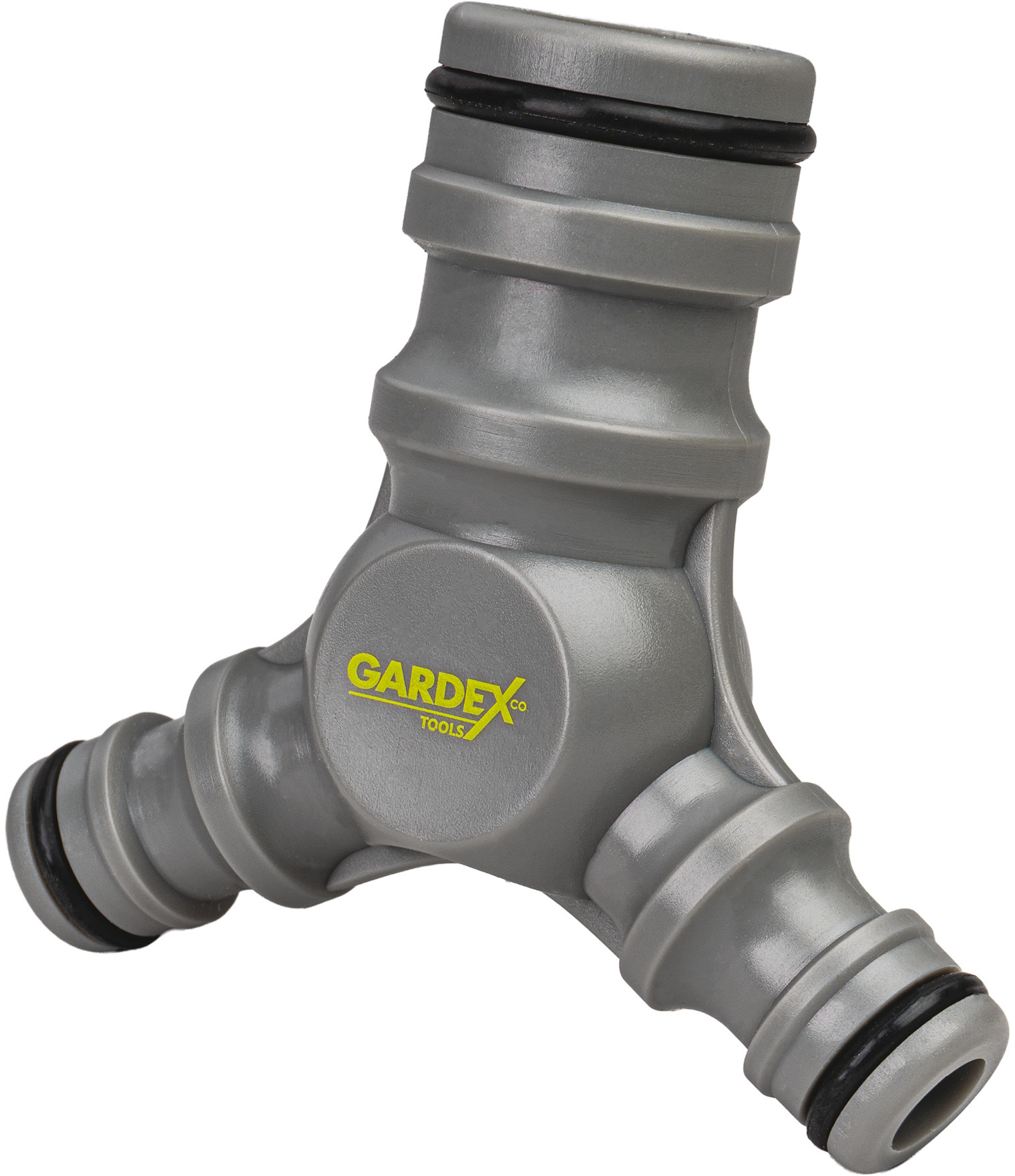 Prelungitor cu trei prize Gardex - Strong GX, 1" / 2x 1/2", conexiuni rapide